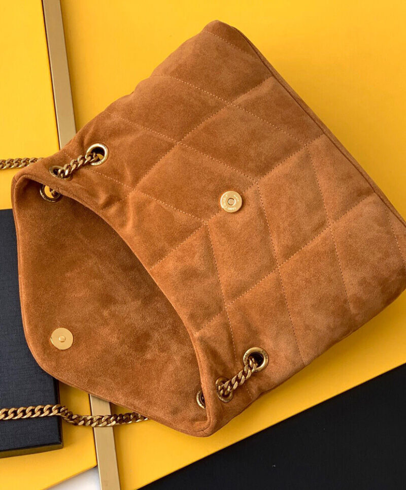 Saint Laurent Puffer Small Bag 577476 Coffee